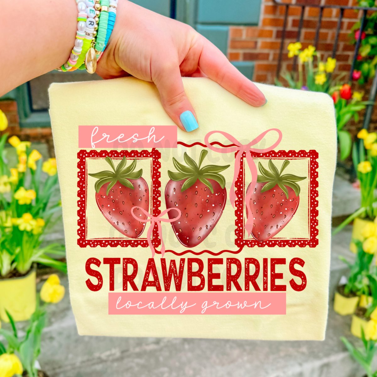 Fresh Strawberries Locally Grown | Shirt |Sweatshirt | Pullover | Hoodie | Crewneck | Long Sleeves | Fleece | Warmth