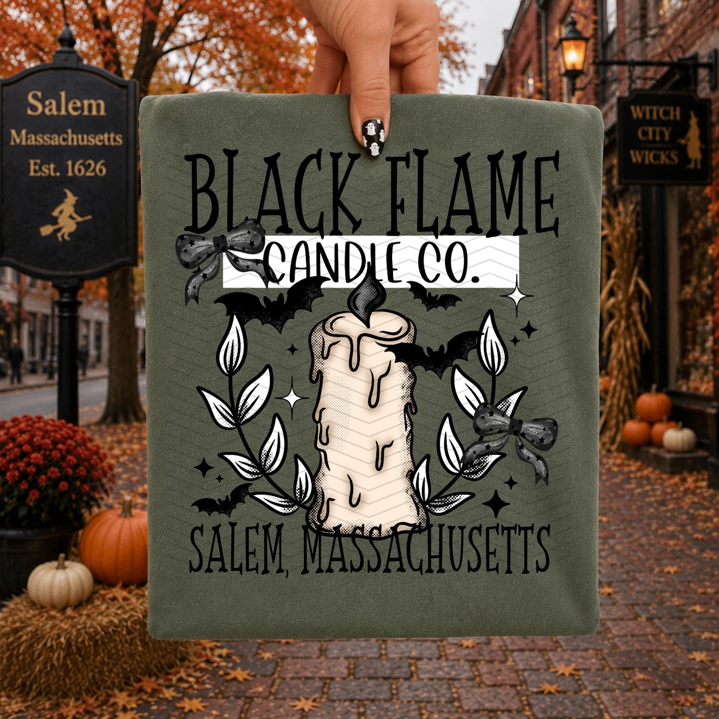 Black Flame Candle Co | Shirt |Sweatshirt | Pullover | Hoodie | Crewneck | Long Sleeves | Fleece | Warmth