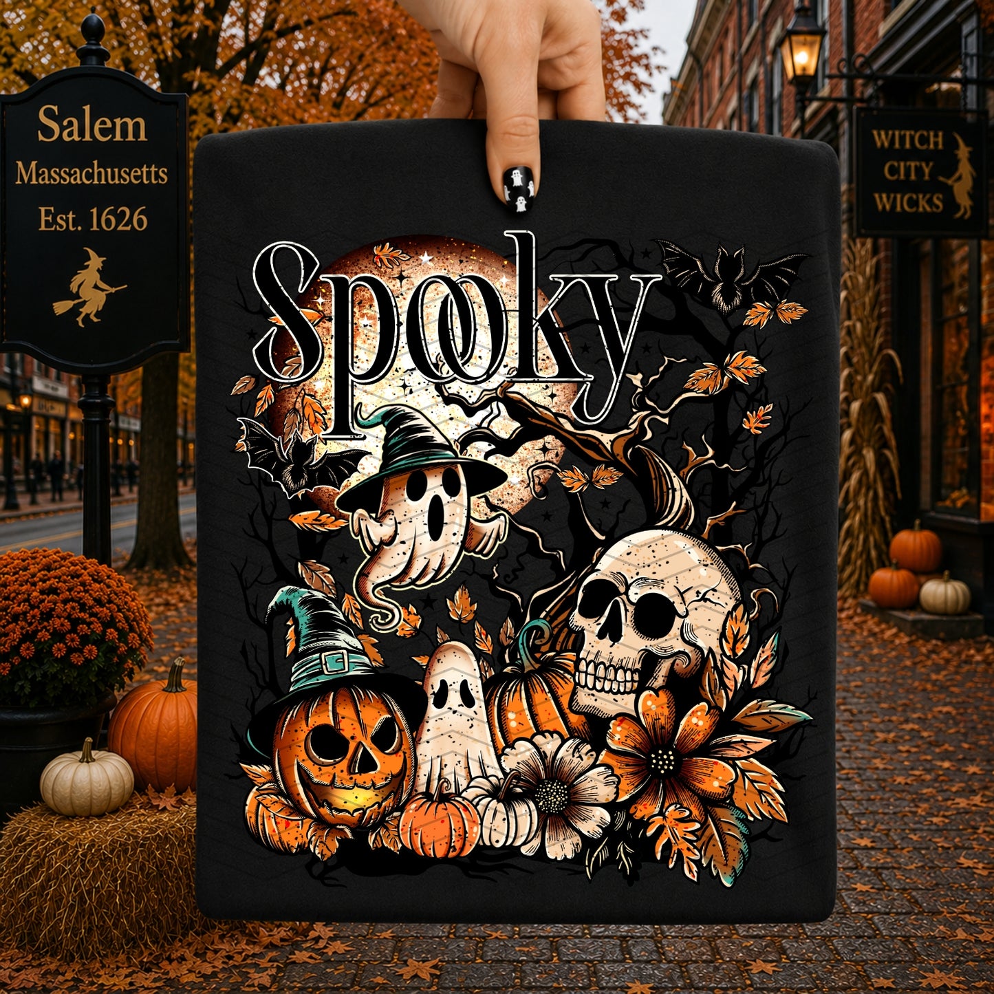 Spooky | Shirt |Sweatshirt | Pullover | Hoodie | Crewneck | Long Sleeves | Fleece | Warmth