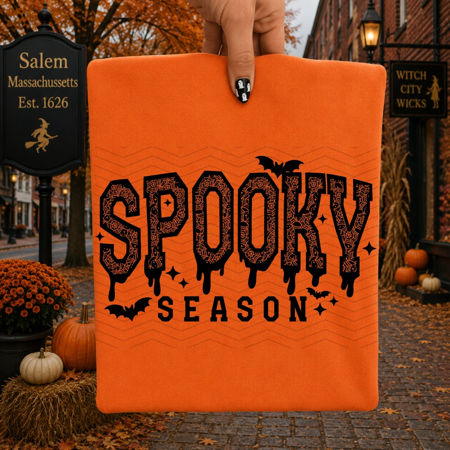 Lace Spooky Season | Shirt |Sweatshirt | Pullover | Hoodie | Crewneck | Long Sleeves | Fleece | Warmth