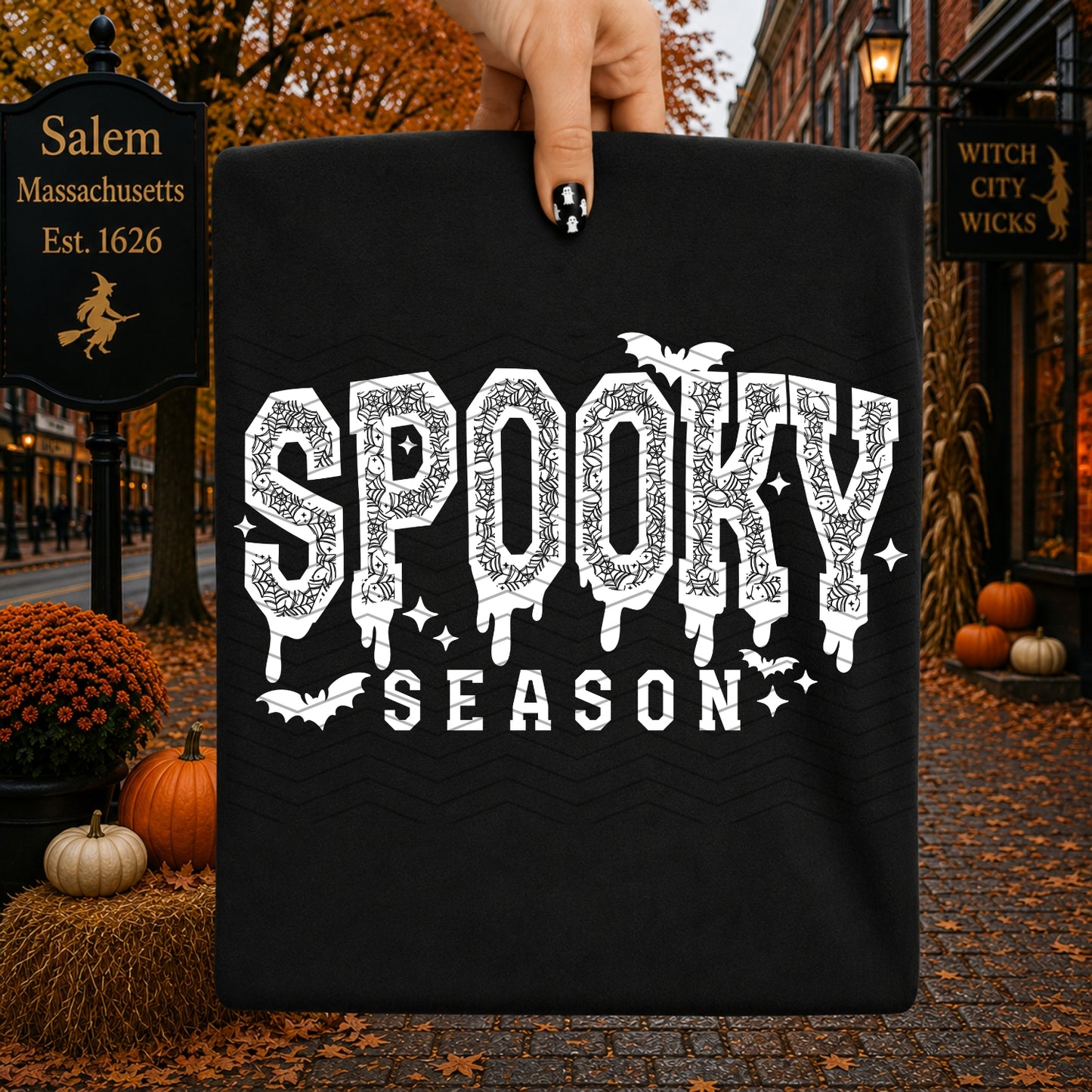 Lace Spooky Season | Shirt |Sweatshirt | Pullover | Hoodie | Crewneck | Long Sleeves | Fleece | Warmth