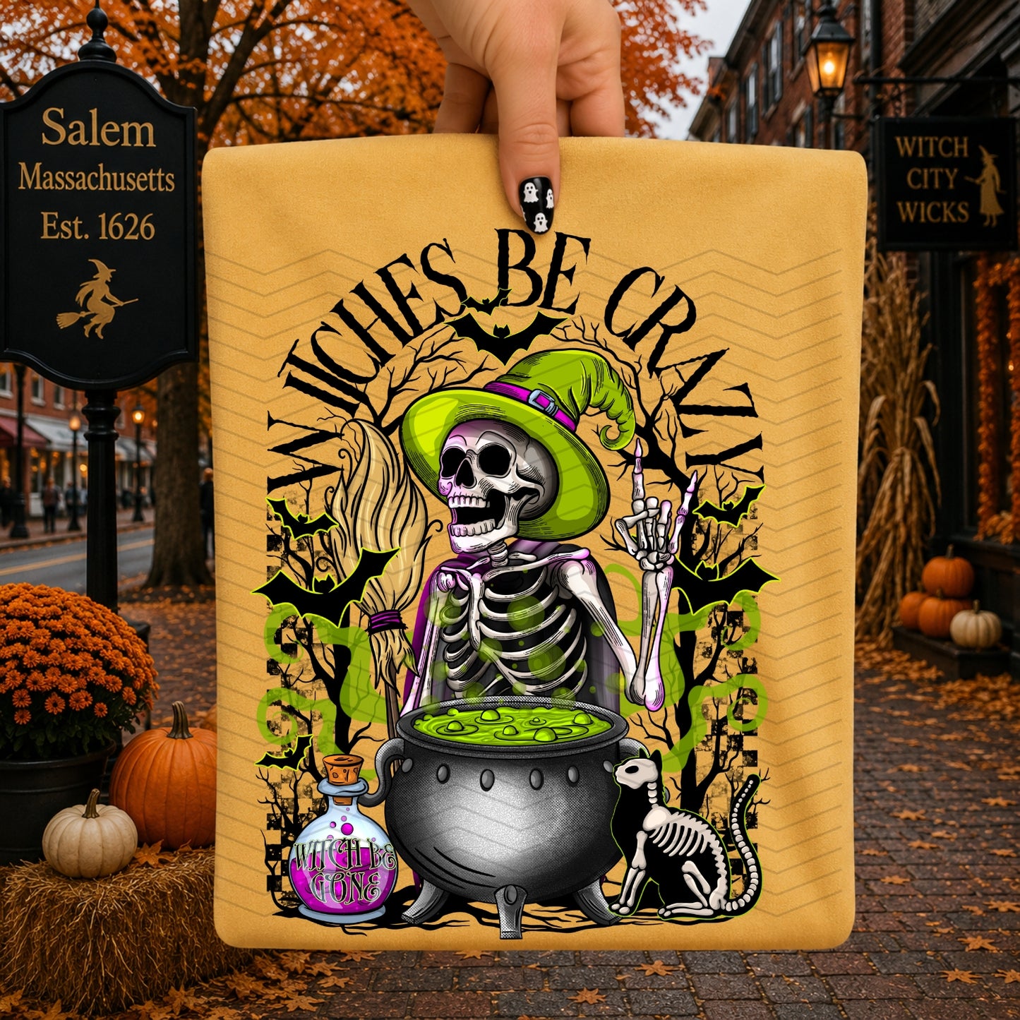 Witches Be Crazy | Shirt |Sweatshirt | Pullover | Hoodie | Crewneck | Long Sleeves | Fleece | Warmth