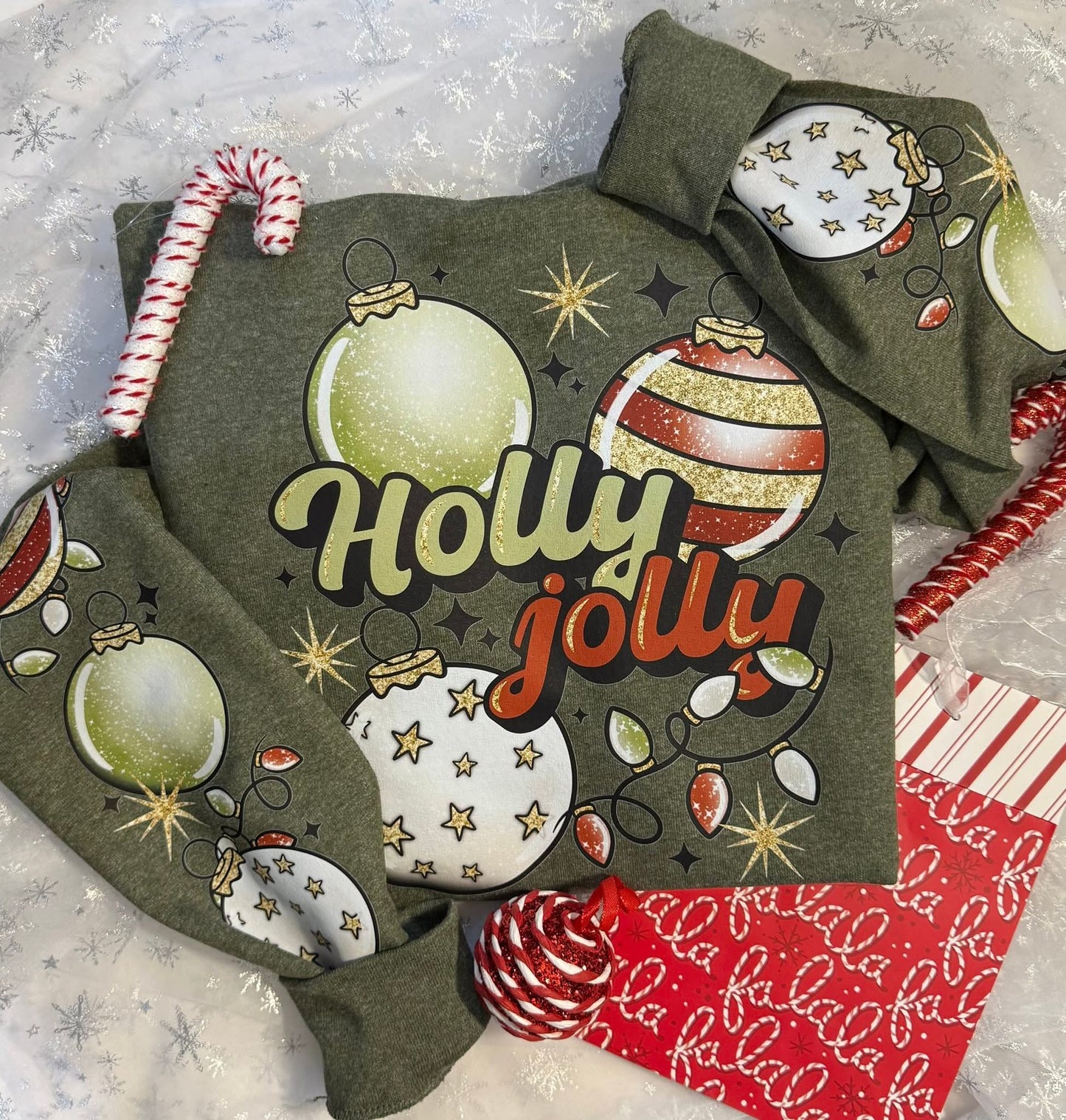 Holly Jolly | Shirt |Sweatshirt | Pullover | Hoodie | Crewneck | Long Sleeves | Fleece | Warmth