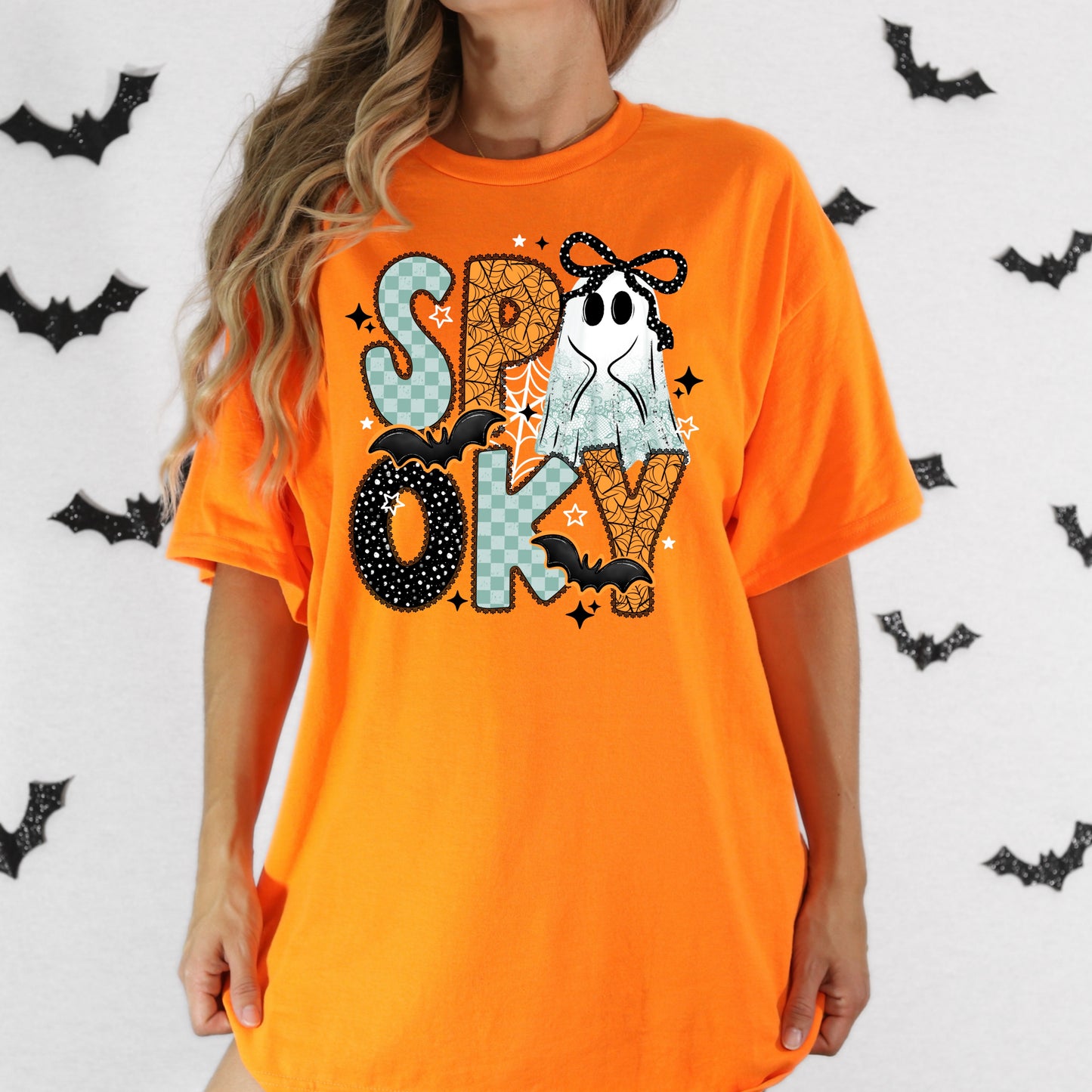Spooky Lace Ghosty | Shirt |Sweatshirt | Pullover | Hoodie | Crewneck | Long Sleeves | Fleece | Warmth