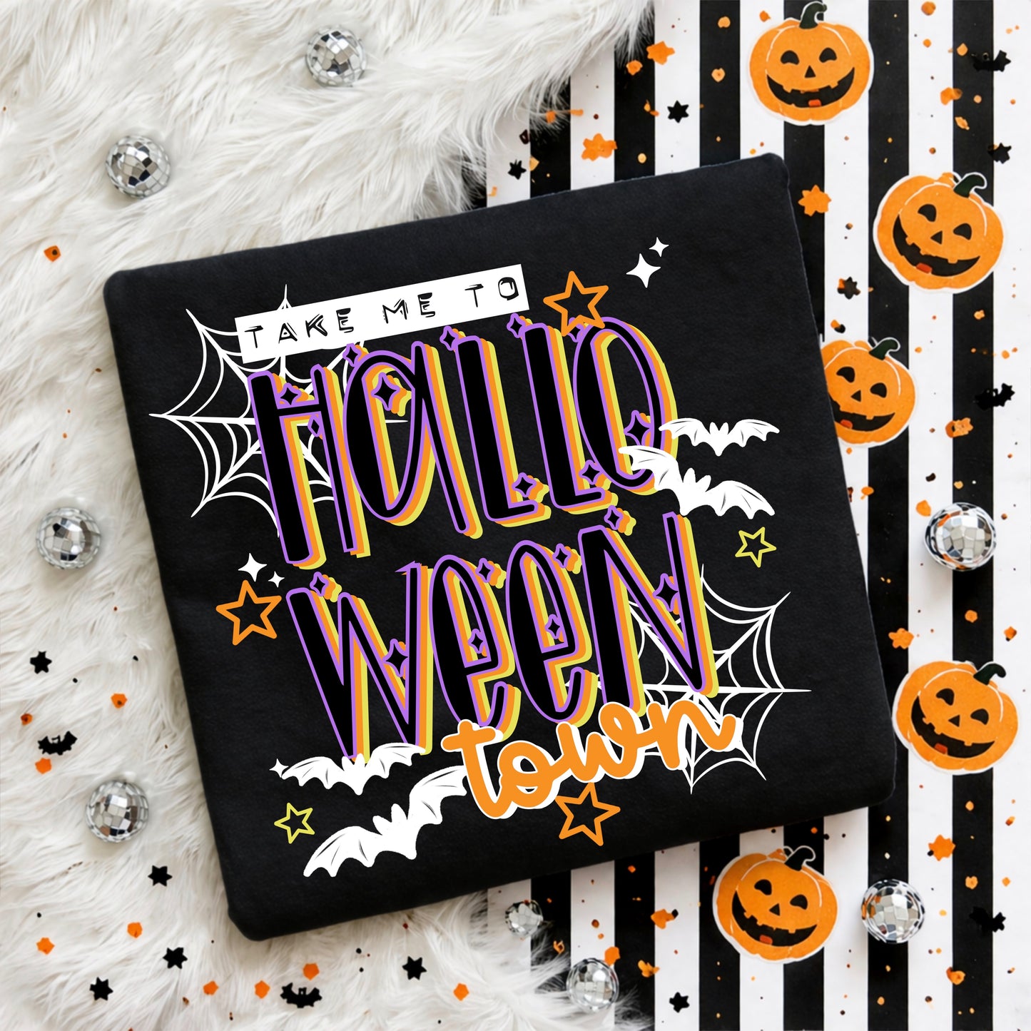 Halloween Town | Shirt |Sweatshirt | Pullover | Hoodie | Crewneck | Long Sleeves | Fleece | Warmth