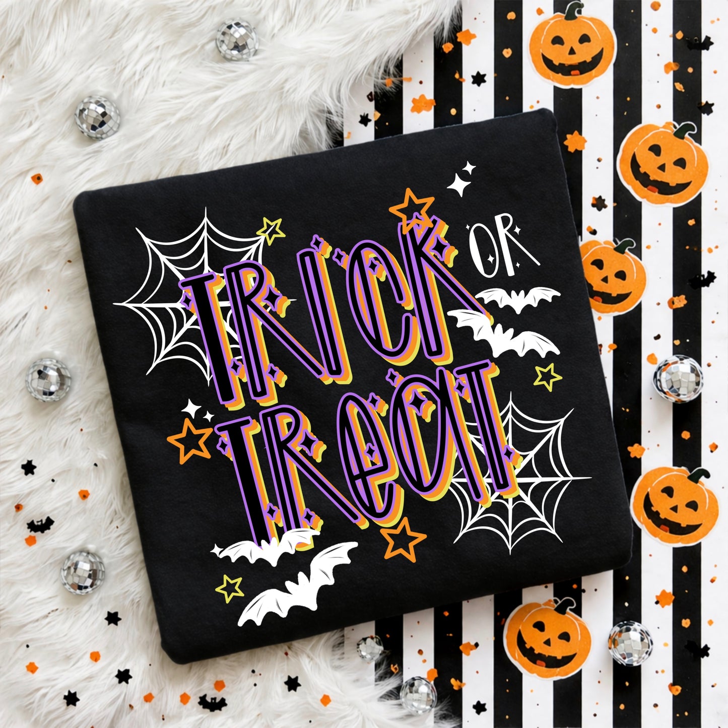 Trick or Treat | Shirt |Sweatshirt | Pullover | Hoodie | Crewneck | Long Sleeves | Fleece | Warmth