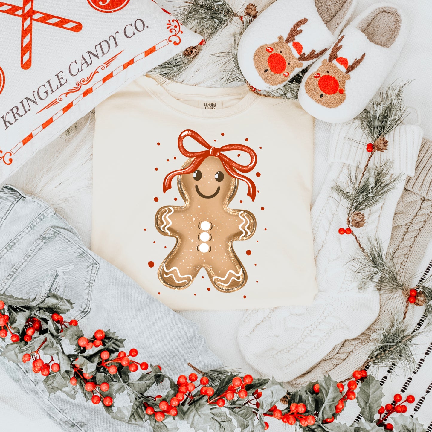 Gingerbread Girl | Shirt |Sweatshirt | Pullover | Hoodie | Crewneck | Long Sleeves | Fleece | Warmth
