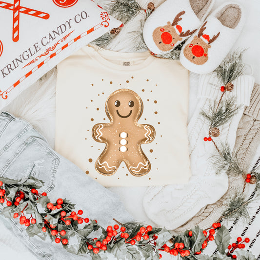 Gingerbread Boy | Shirt |Sweatshirt | Pullover | Hoodie | Crewneck | Long Sleeves | Fleece | Warmth