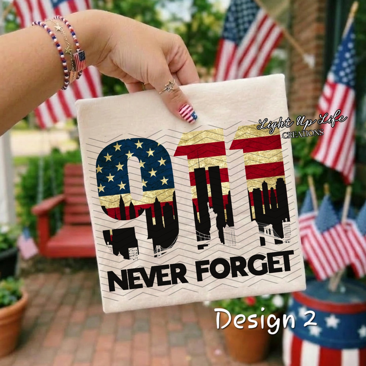 Never Forget T-Shirt | 25th Anniversary 9/11 Remembrance Shirt | Patriot Day Memorial Tee