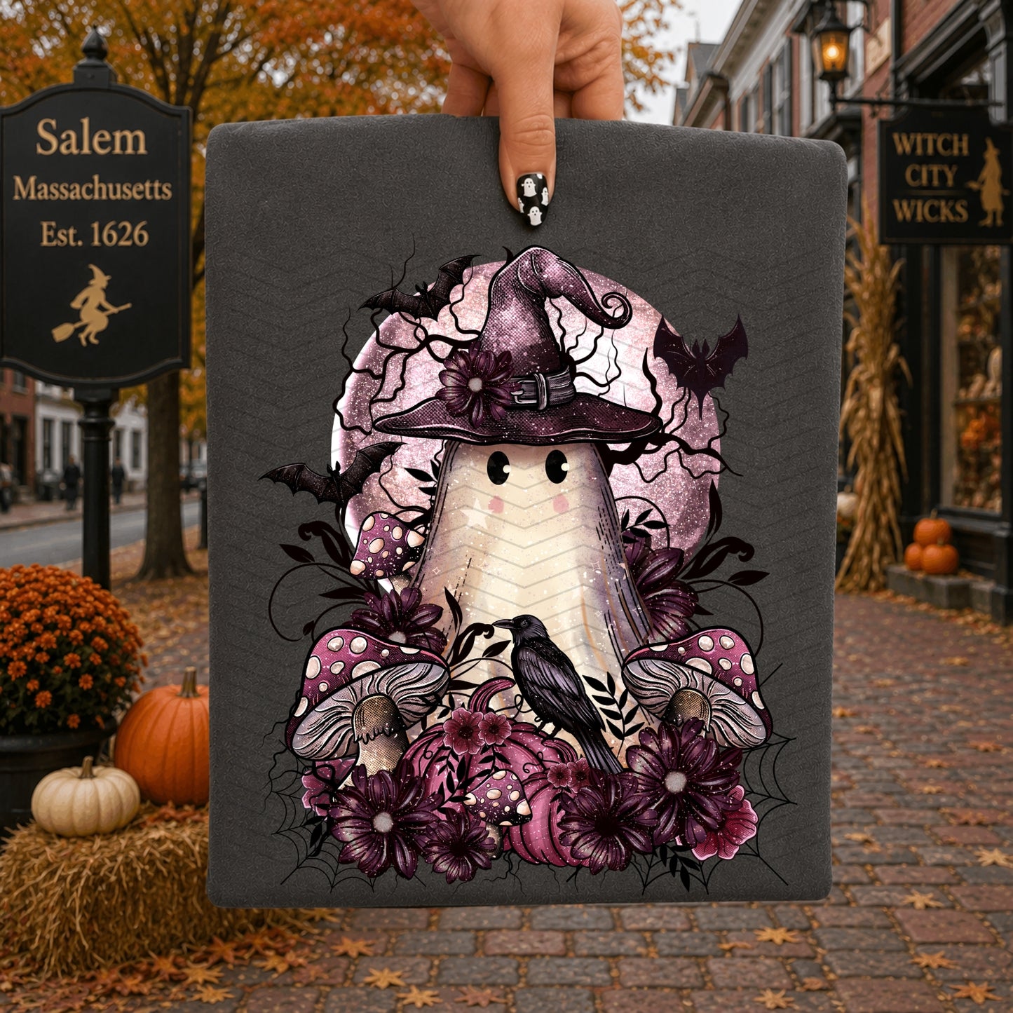 Witchy Ghost | Shirt |Sweatshirt | Pullover | Hoodie | Crewneck | Long Sleeves | Fleece | Warmth