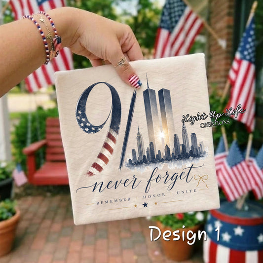 Never Forget T-Shirt | 25th Anniversary 9/11 Remembrance Shirt | Patriot Day Memorial Tee