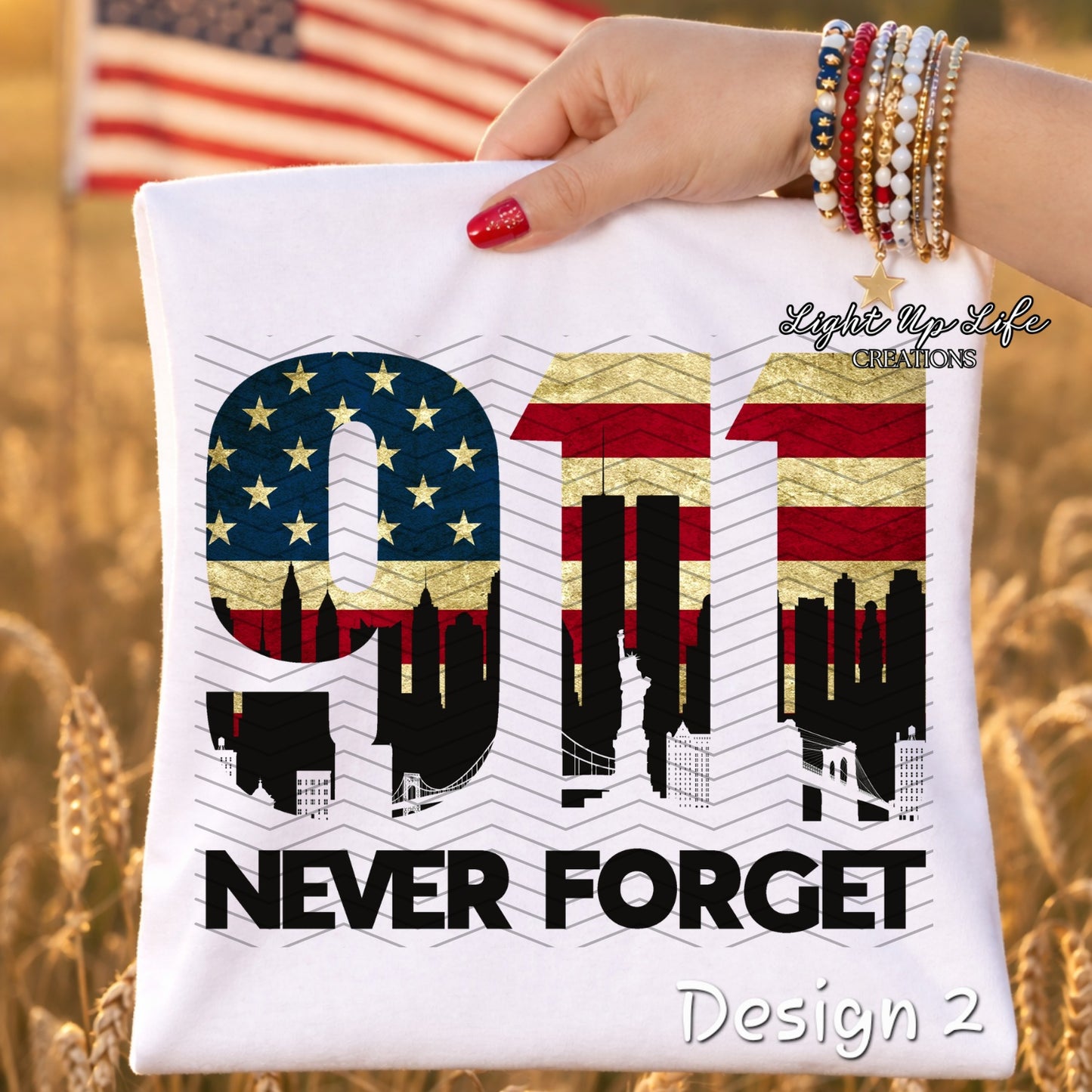 Never Forget T-Shirt | 25th Anniversary 9/11 Remembrance Shirt | Patriot Day Memorial Tee