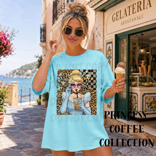 Cinderella & Coffee | Shirt |Sweatshirt | Pullover | Hoodie | Crewneck | Long Sleeves | Fleece | Warmth
