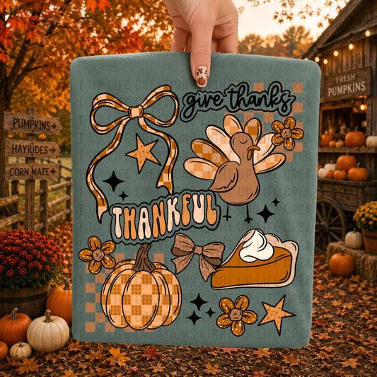 Thanksgiving Collage | Shirt |Sweatshirt | Pullover | Hoodie | Crewneck | Long Sleeves | Fleece | Warmth